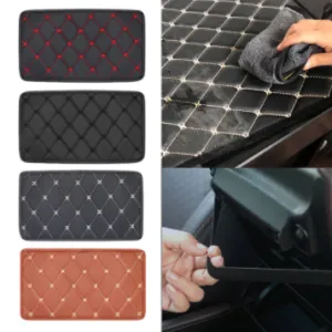 1 PC Universal Car Armrest Mat Waterproof Auto Storage Box Mats Leather Cushion Cover Pad Car Interior Protector Accessories