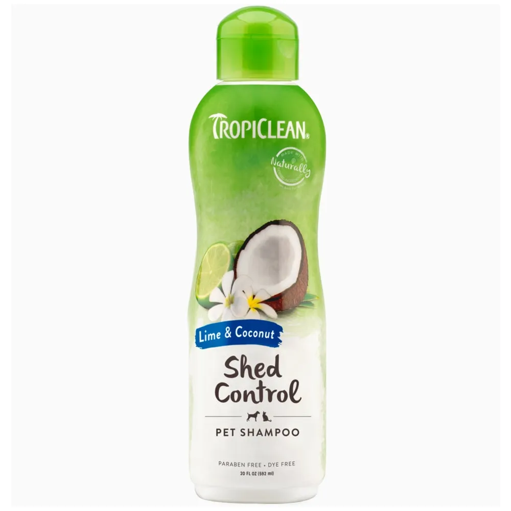 15% OFF: Tropiclean Lime & Coconut Shed Control Pet Shampoo 12oz