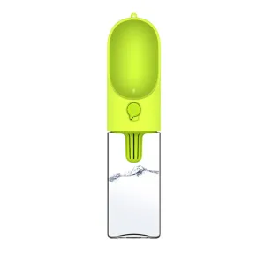 400ML Pet Dog Fedding Bottle Food Grade Plastic Outdoor Travel Portable Pet Dog Cat Drinking Water Bottle Tool Drop Shipping