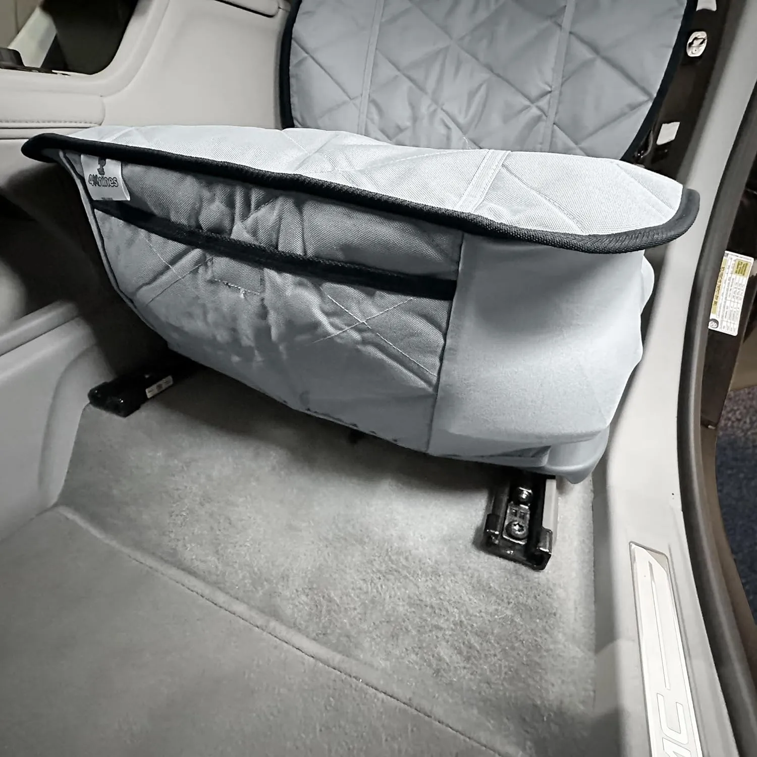 4Knines Front Seat Cover for Dogs (Black)