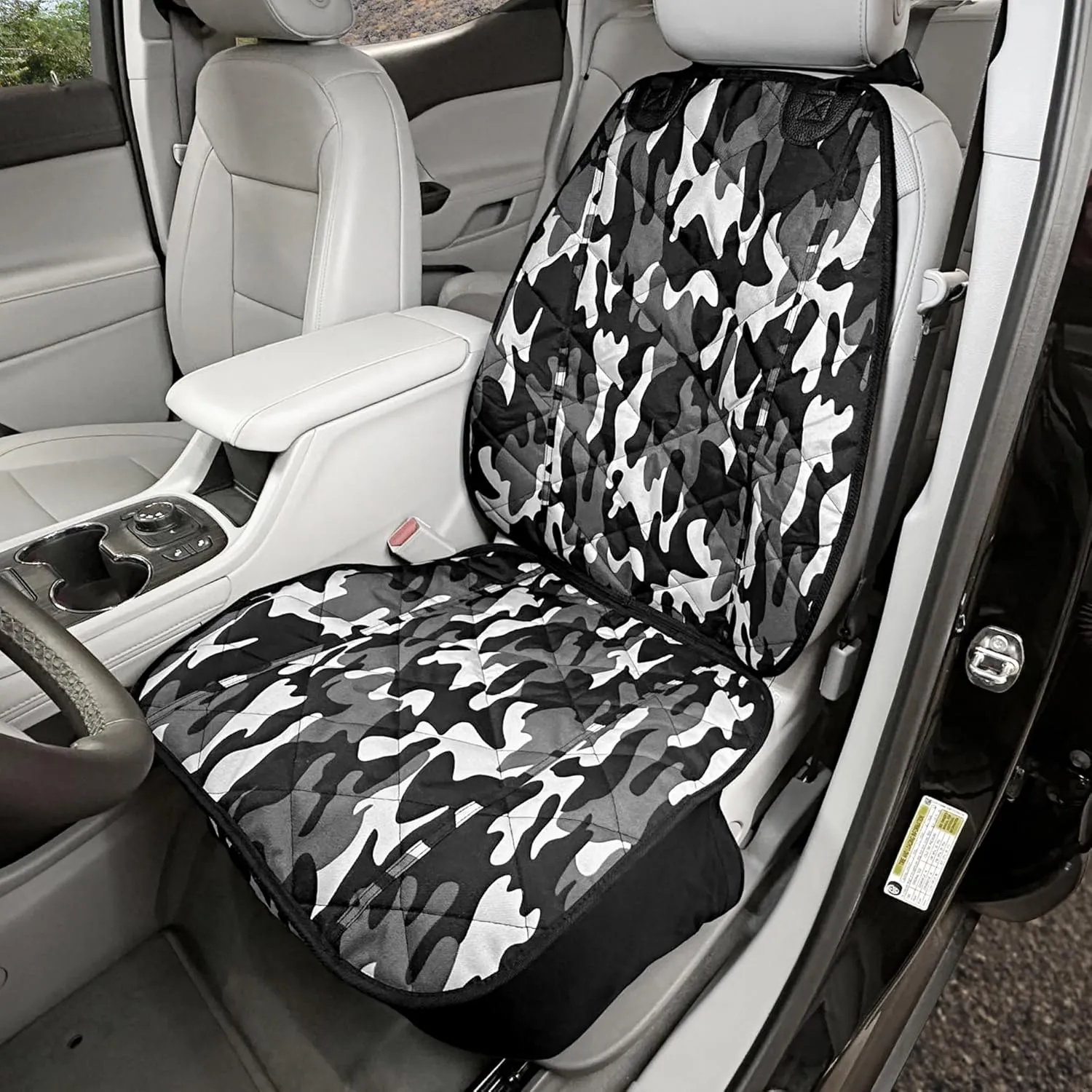 4Knines Front Seat Cover for Dogs - USA Based Company (Camo)