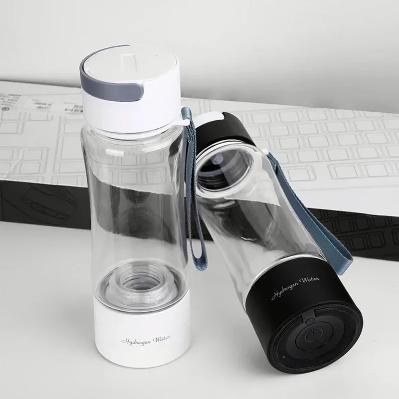 AlkaVoda Q9 Hydrogen Water Bottle - SPE PEM hydrogen water maker 14oz capacity self-clean