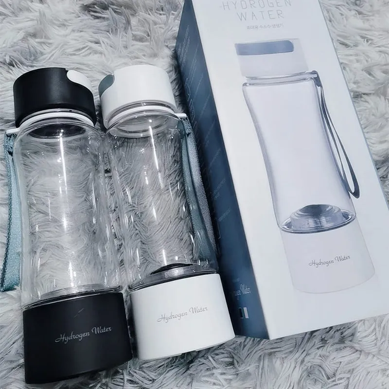 AlkaVoda Q9 Hydrogen Water Bottle - SPE PEM hydrogen water maker 14oz capacity self-clean
