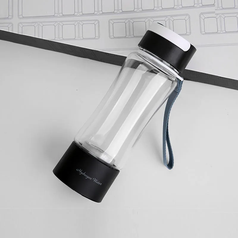 AlkaVoda Q9 Hydrogen Water Bottle - SPE PEM hydrogen water maker 14oz capacity self-clean