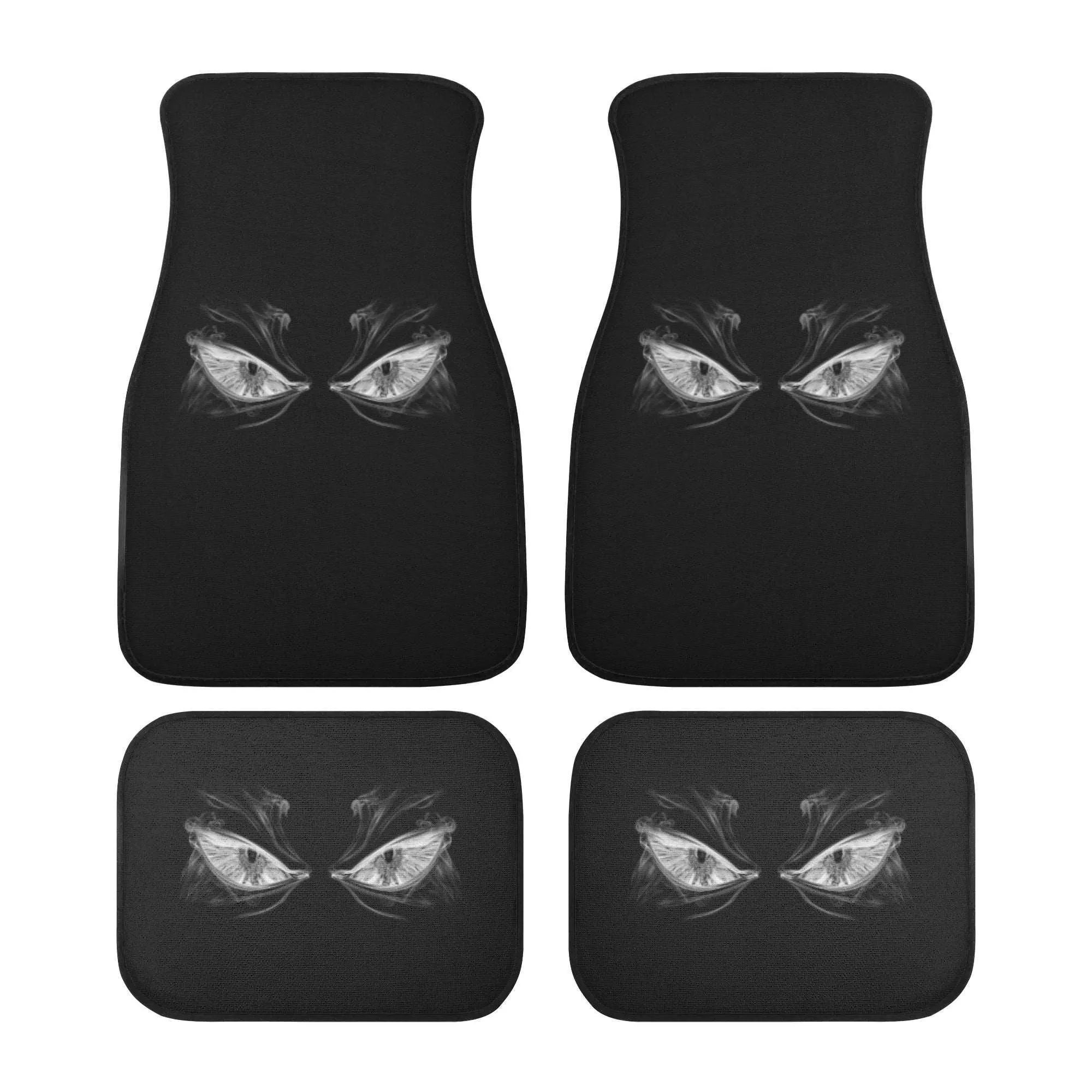 Angry Eyes 4PC Floor Mat Set
