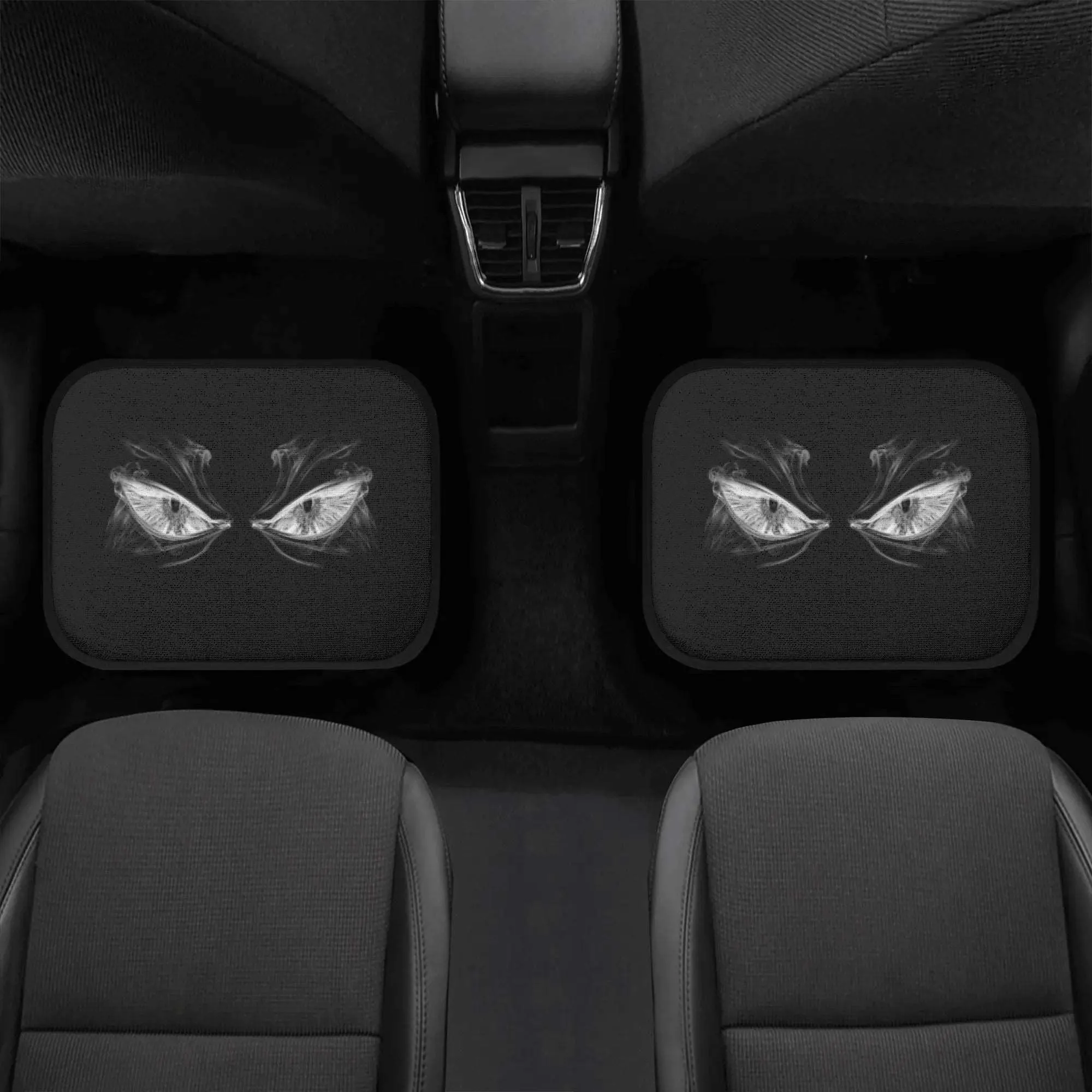 Angry Eyes 4PC Floor Mat Set