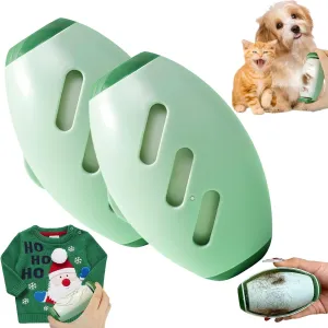 Blinksify Pet Hair Remover & Fur Collector - Reusable, Washable, Portable Lint Roller for Clothes & Pet Hair - Extra Sticky Fur Removal Tool (Green-2)
