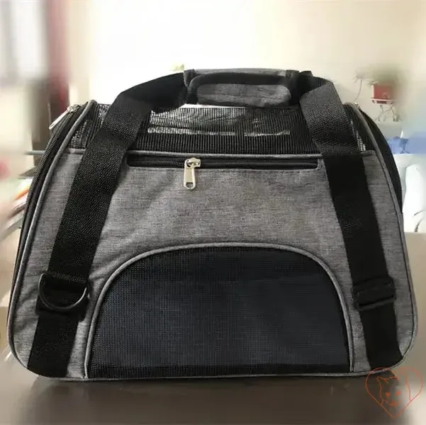 Breathable Pet Travel Bag – Four-Sided Mesh Cat & Dog Carrier with Cotton Mat