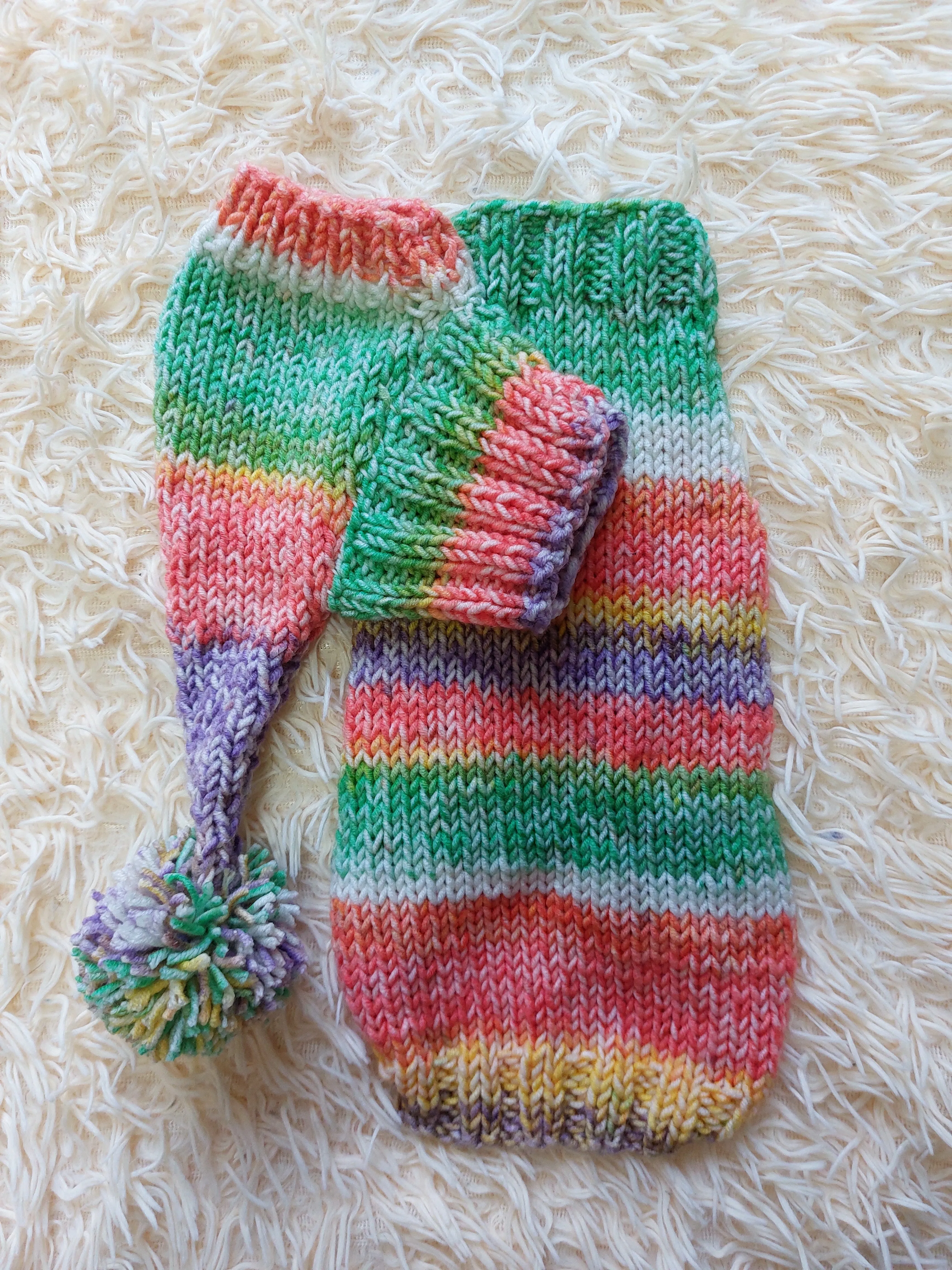 Bright Christmas pet outfit set jumper and hat, christmas outfit for photo shoot,christmas gift for dogs, Santa costume for dog