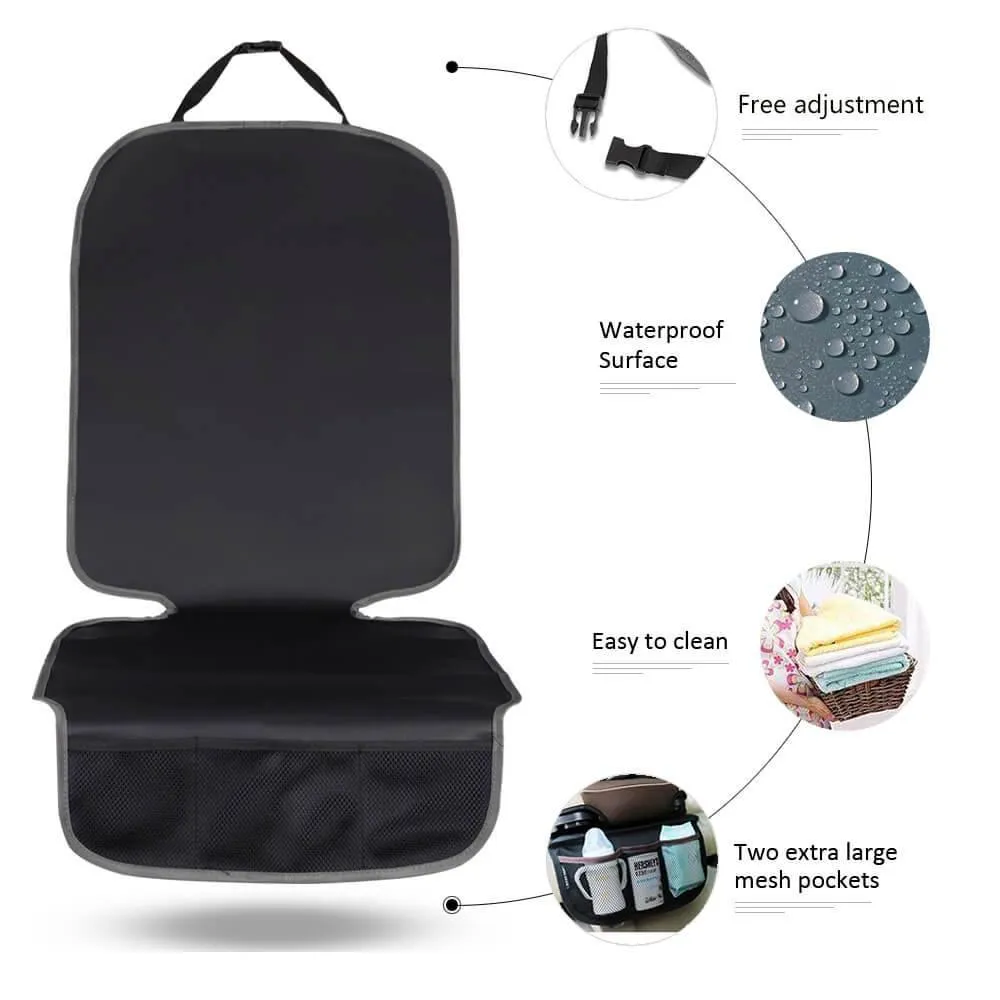 Car Seat Protector Cover For Baby Kids w/ Waterproof Leather