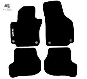 Carpet Car Floor Mats Velour for Seat Altea 2004-2006-logo