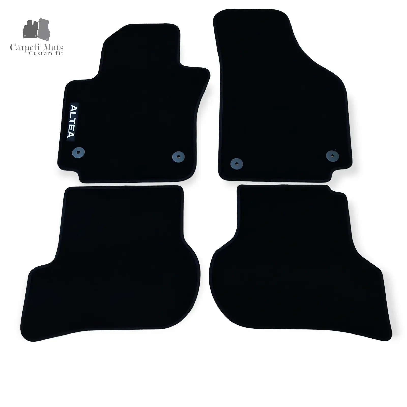 Carpet Car Floor Mats Velour for Seat Altea XL 2006->logo