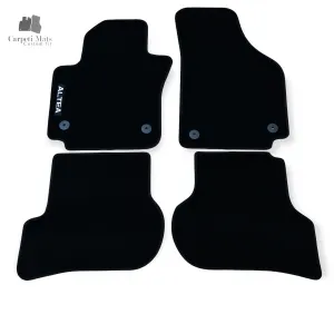 Carpet Car Floor Mats Velour for Seat Altea XL 2006->logo