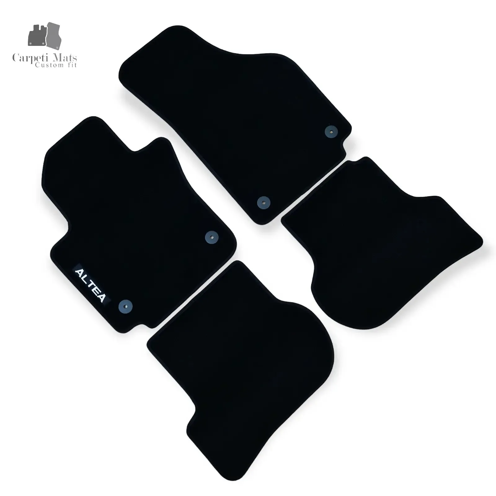 Carpet Car Floor Mats Velour for Seat Altea XL 2006->logo