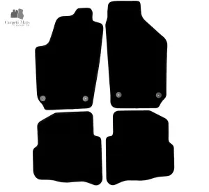 Carpet Car Floor Mats Velour for Seat Ibiza 02.2003-11.2009-no logo