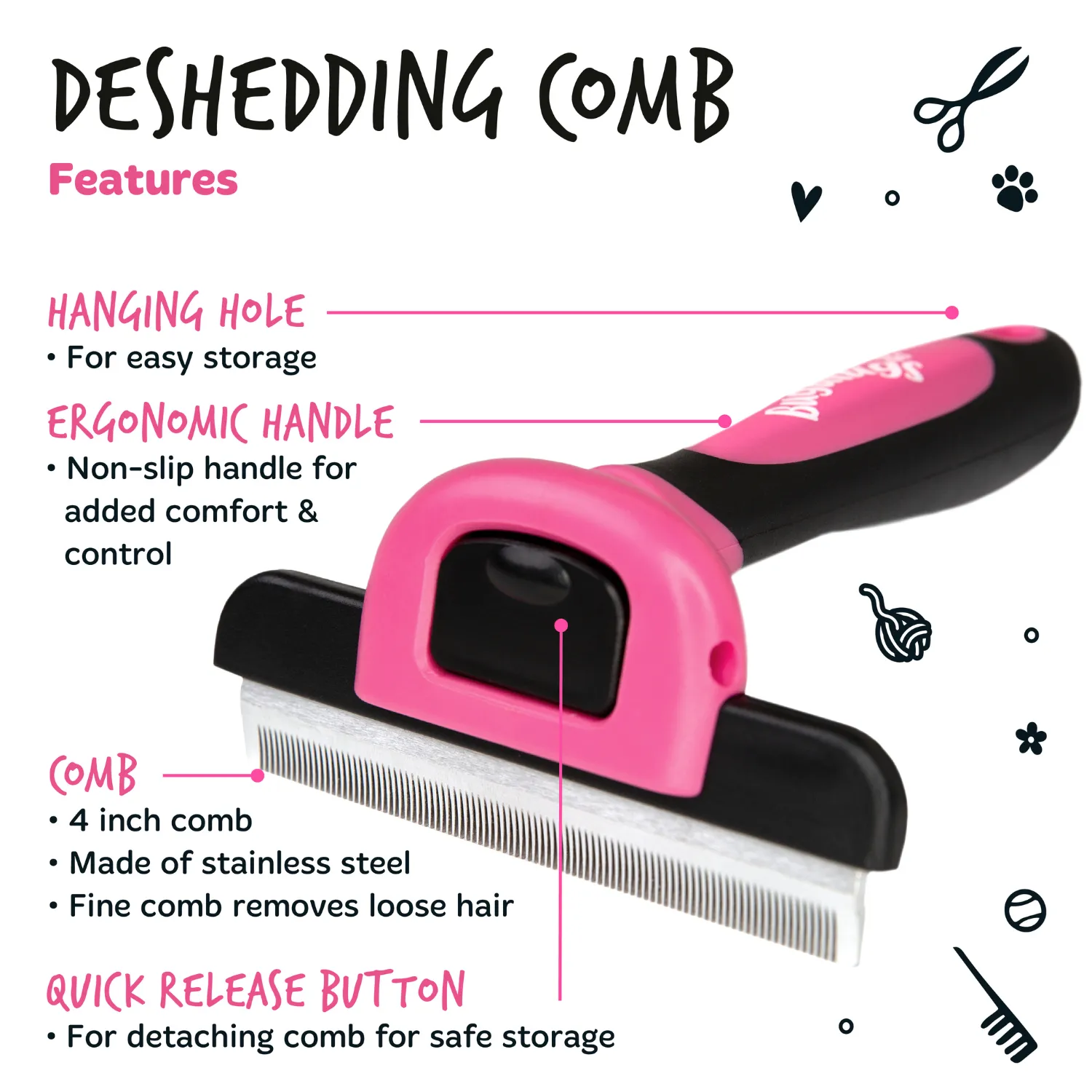 Deshedding Comb