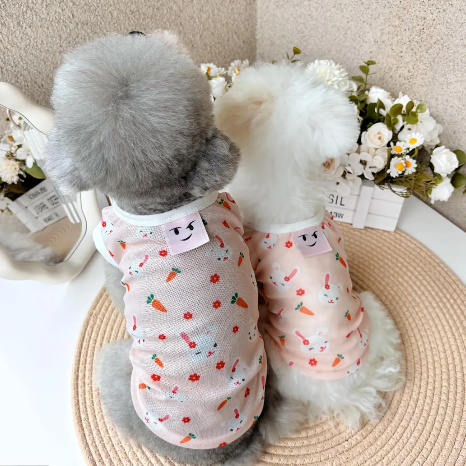 Dog & Cat Cooling Vest - Breathable Summer UV Protection Shirt, Anti-Hair Loss & Lightweight for Small Pets, Comfortable Sun Shirt Pink Small