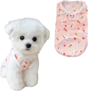 Dog & Cat Cooling Vest - Breathable Summer UV Protection Shirt, Anti-Hair Loss & Lightweight for Small Pets, Comfortable Sun Shirt Pink Small