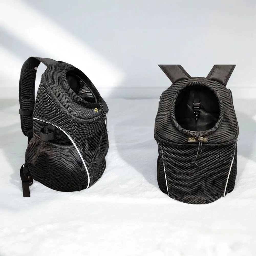 Dog Backpack Carrier, Dog Carriers for Small Dogs, Pet Backpack Carrier, Small Dog Carrier Backpack, Dog Carrier for Medium Dogs, Hiking Backpack (M (5-9 lbs), Black)