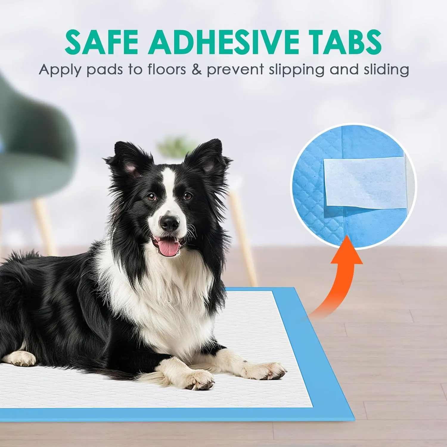 Dog Pee Pads Extra Large 28"x34", X-Large Puppy Training Pads with Adhesive Tabs, 6 Layers Thick, Super Absorbent, Leak-Proof, Quick-Dry, Potty Pads for Dogs and Puppies (30 Count)