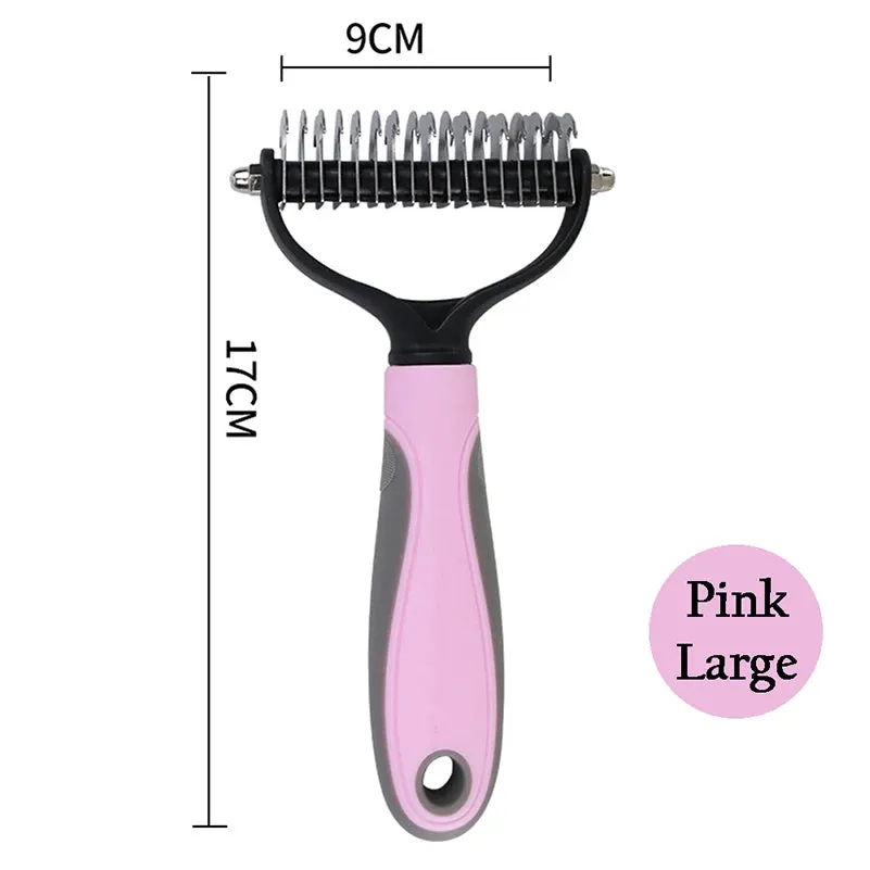 Dog Pet Grooming Rake Deshedding Brush