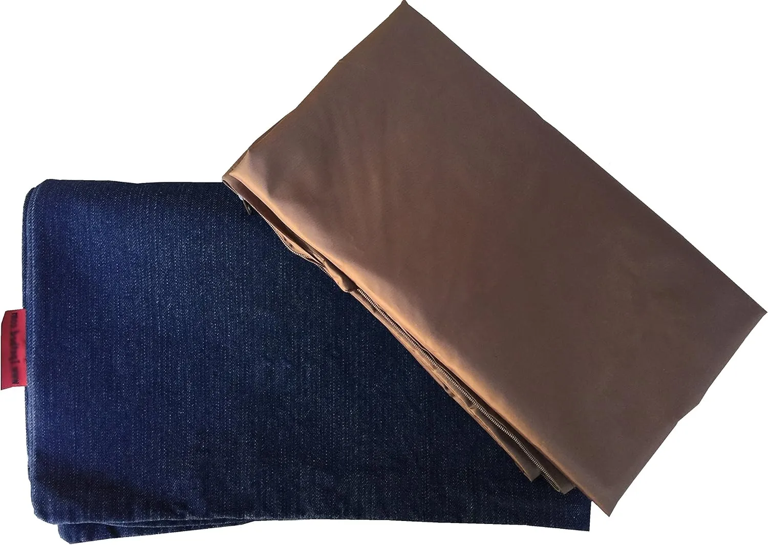Dogbed4less Gel Memory Foam Dog Bed for Small to Medium Large Pet with Waterproof Internal Cover, Denim Blue External Cover 34X27X3 Inches