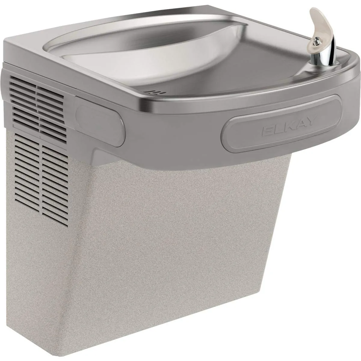 Elkay EZS8 EZ Wall Mounted Drinking Fountain with Water Cooler - Light Gray Granite