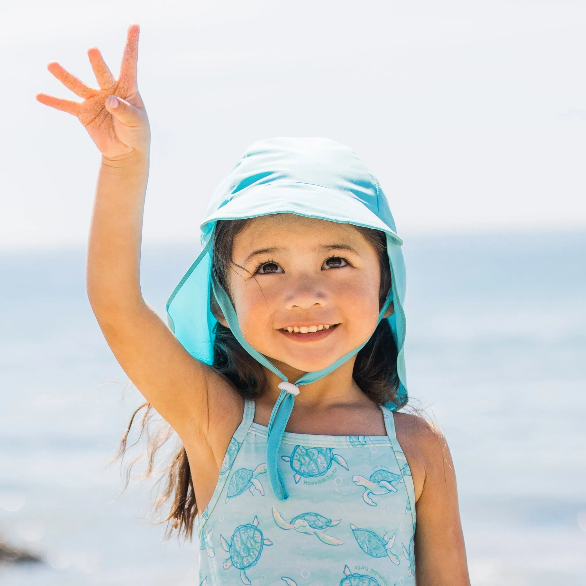 Green Sprouts Eco Flap Hat UPF 50 