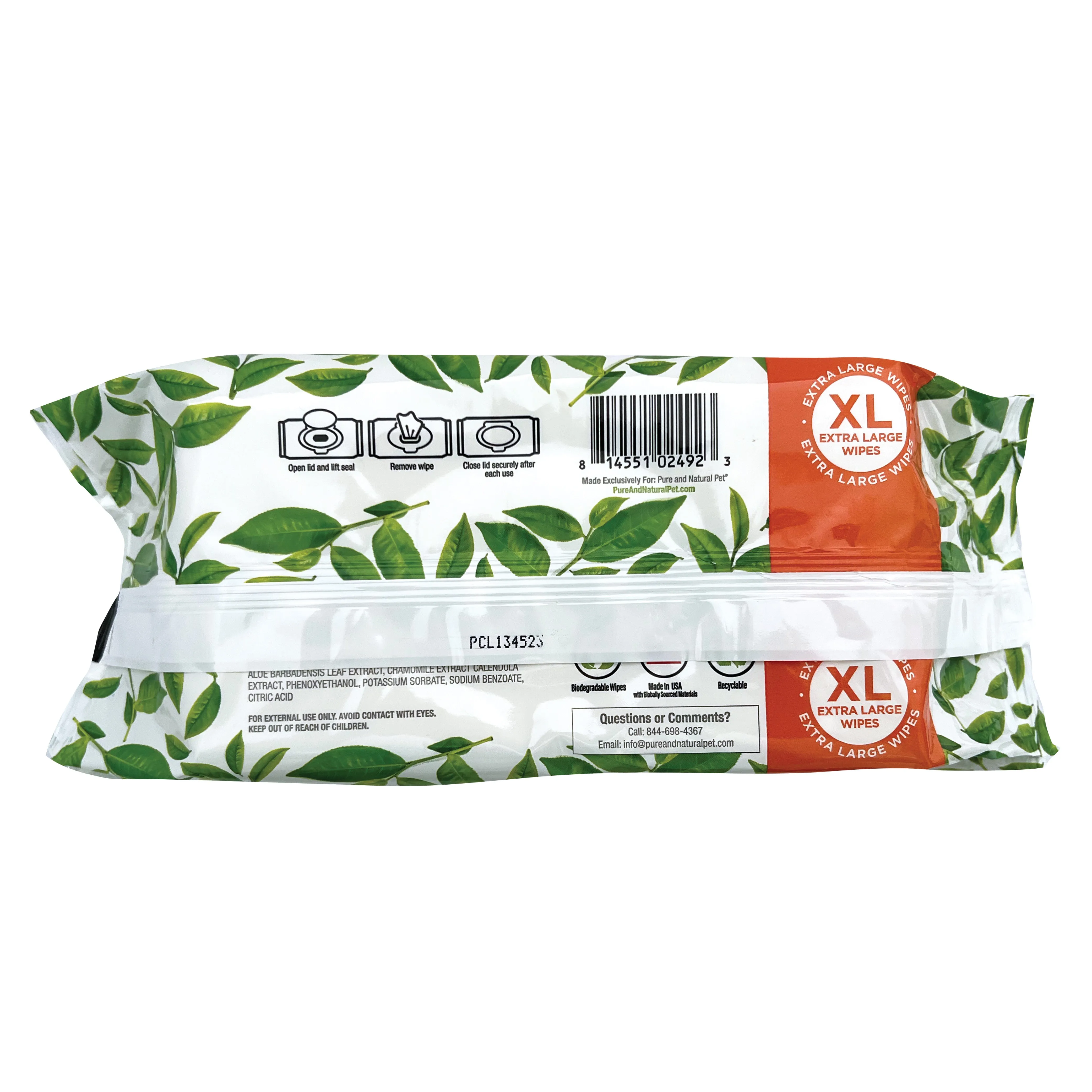 Grooming and Cleansing Wipes (Fragrance-Free)