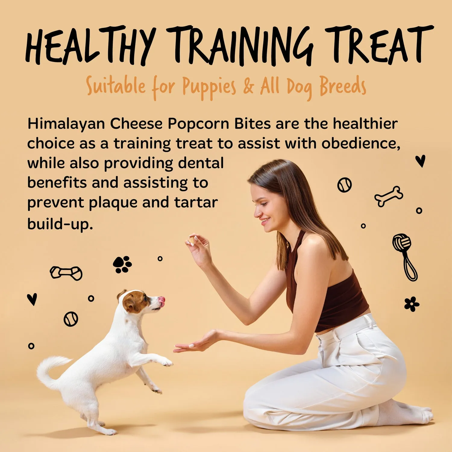 Handmade Himalayan Popcorn Bites for Dogs