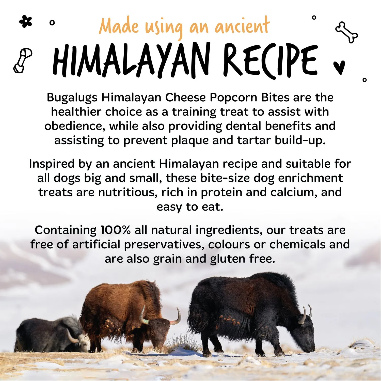 Handmade Himalayan Popcorn Bites for Dogs