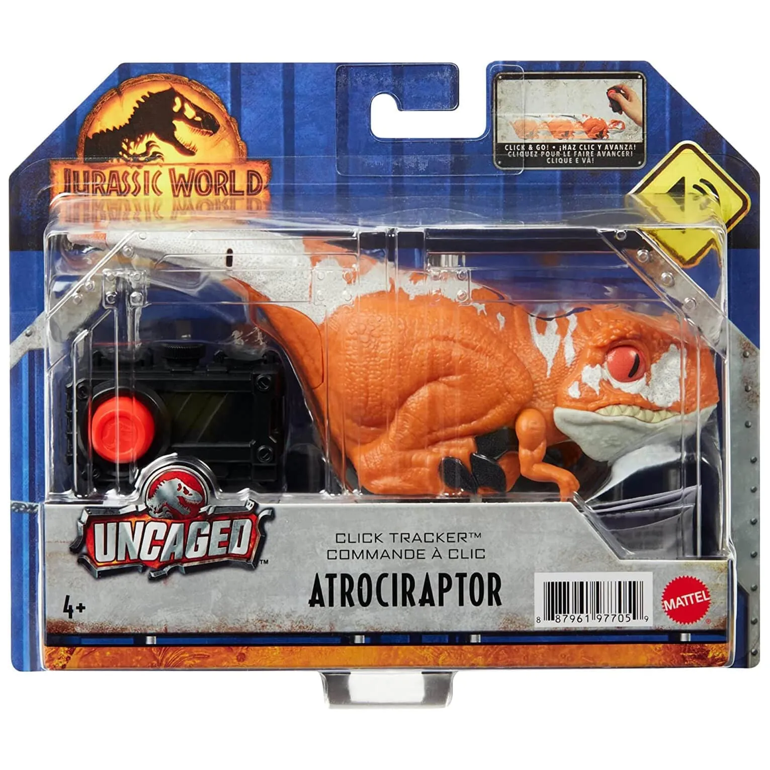 Jurassic World Dominion Uncaged Click Tracker Dinosaur Toy 17cm