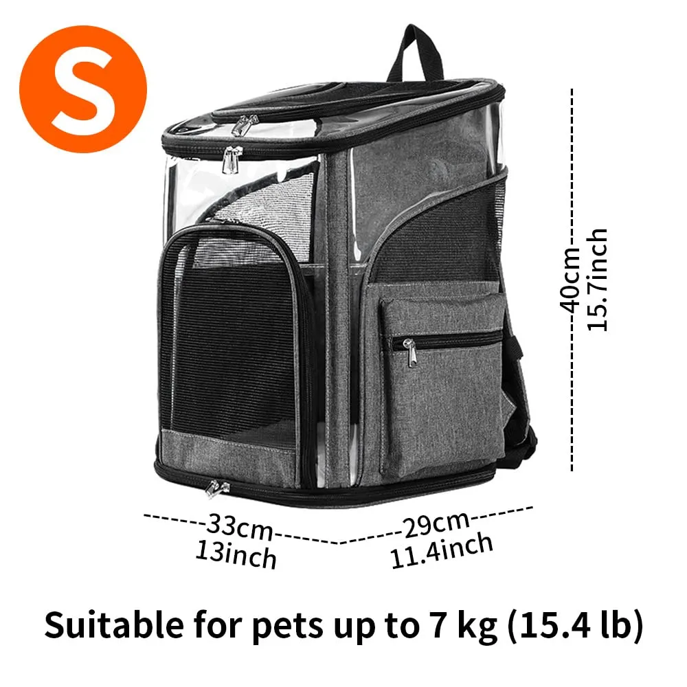 LIFEBEA Cat Pet Carrier Backpack - Dog Puppy Travel Space Carrier Bag