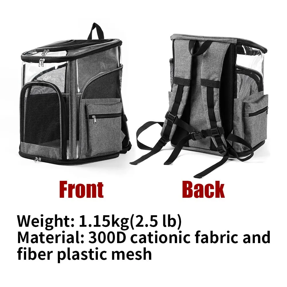LIFEBEA Cat Pet Carrier Backpack - Dog Puppy Travel Space Carrier Bag