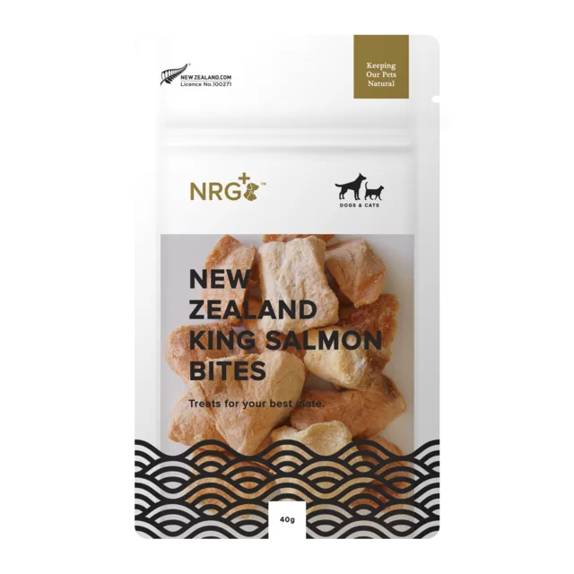 NRG Freeze Dried Bites NZ King Salmon Bites
