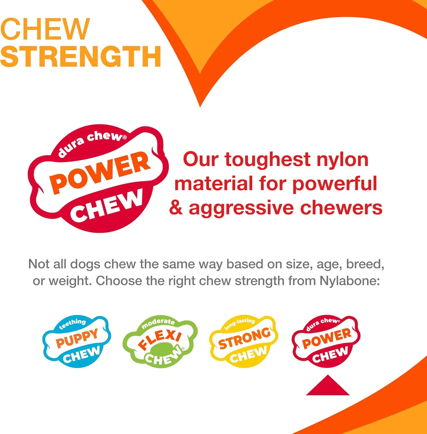 Nylabone Textured Bone Power Chew Toy for Dogs, Durable & Tough Dog Toys for Aggressive Chewers, Beef Jerky Flavor, X-Large Dogs - Over 50 Ibs, 1 Count