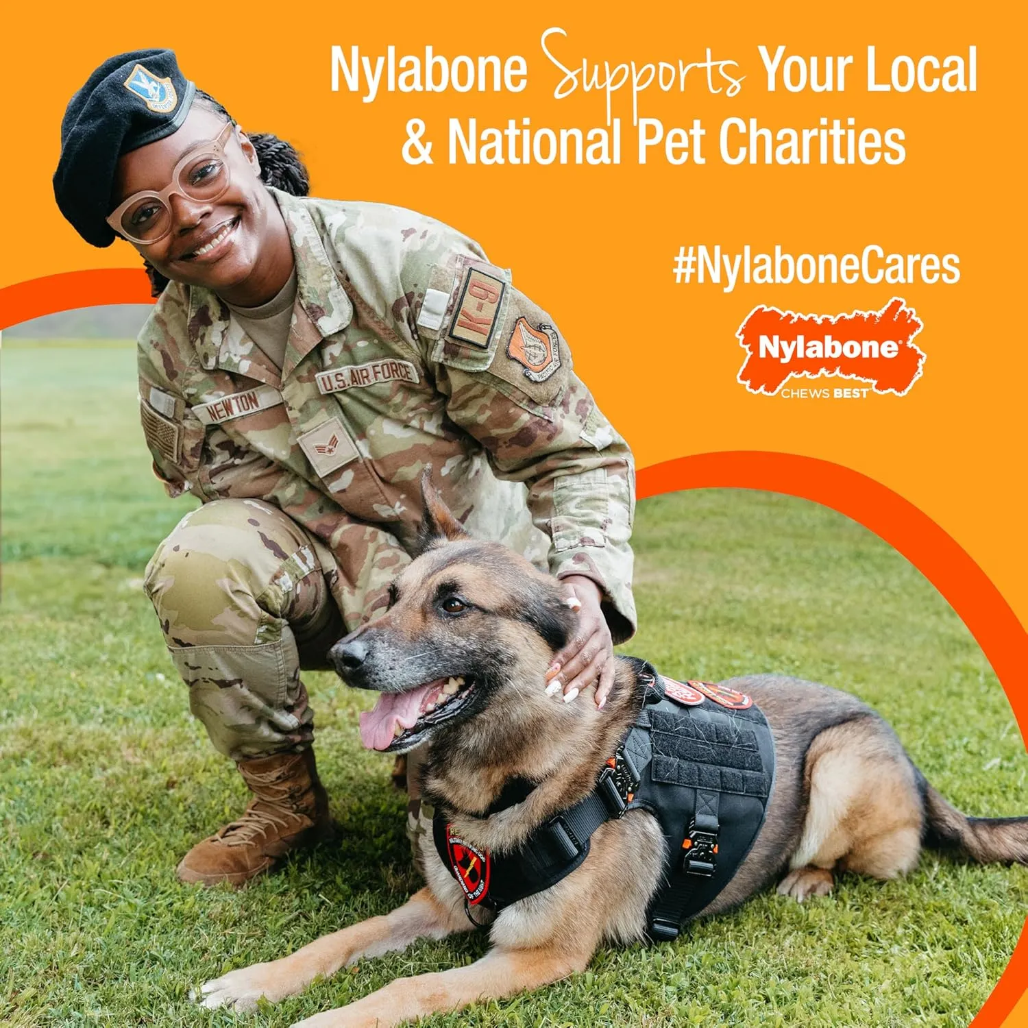 Nylabone Textured Bone Power Chew Toy for Dogs, Durable & Tough Dog Toys for Aggressive Chewers, Beef Jerky Flavor, X-Large Dogs - Over 50 Ibs, 1 Count