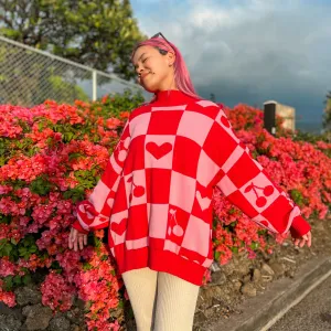 Oversized Human Knitted Love Sweater