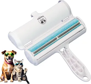 PANDUS Pet Hair Remover & Reusable Lint Roller for Cat and Dog Hair Remover, Couch, Carpet, Clothing (Blue)