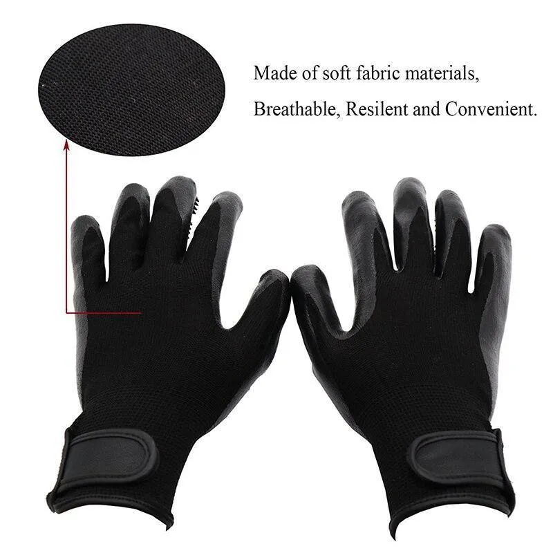 Pet Rubber Grooming Gloves Dog Cat Hair Cleaning Brush Comb