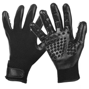 Pet Rubber Grooming Gloves Dog Cat Hair Cleaning Brush Comb