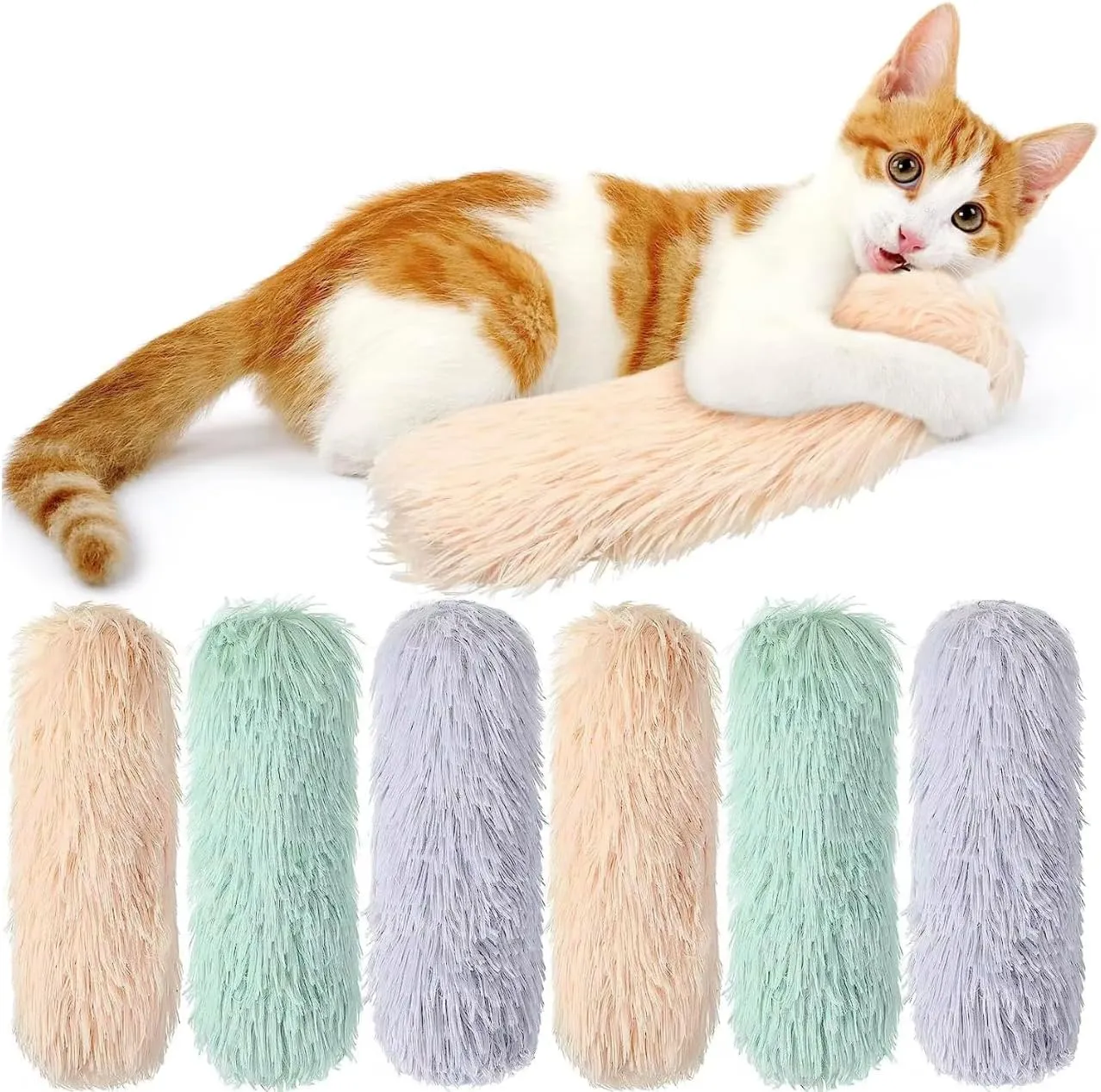 Pet Toys Cat Catnip 2 Pack Toys for Indoor Cat Pillow Interactive Teething Toys for Small Cats Chasing Chewing Exercising