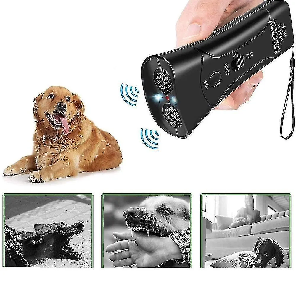 Pet training clickers treat dispensers pet dog repeller anti barking stop bark training device trainer black