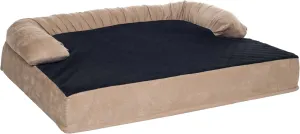 PETMAKER Orthopedic Memory Foam Pet Bed with Bolster, Medium