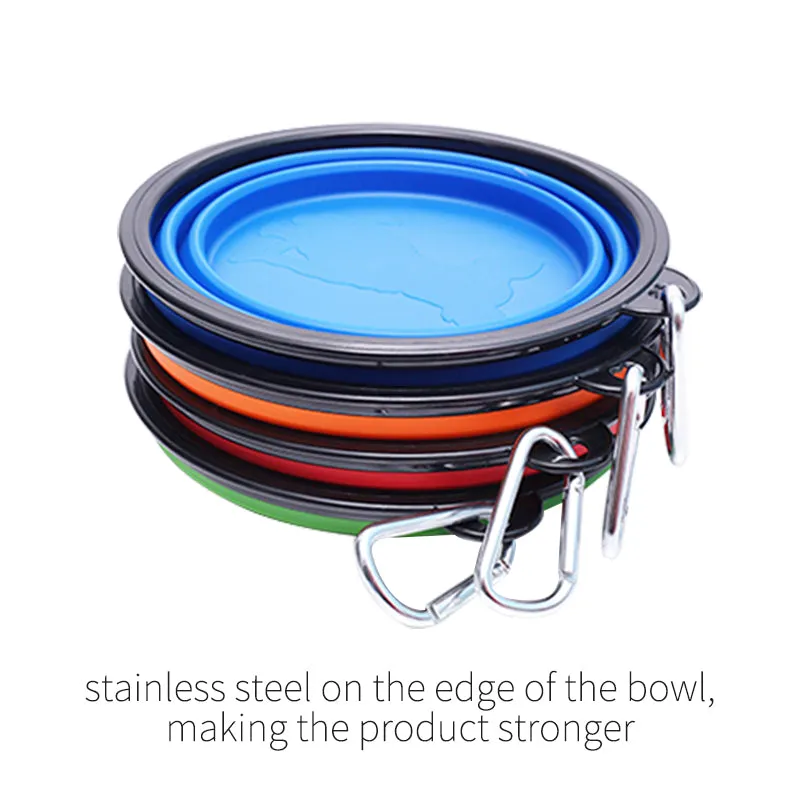 Portable and collapsible pet feeding bowl