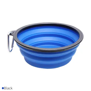 Portable and collapsible pet feeding bowl