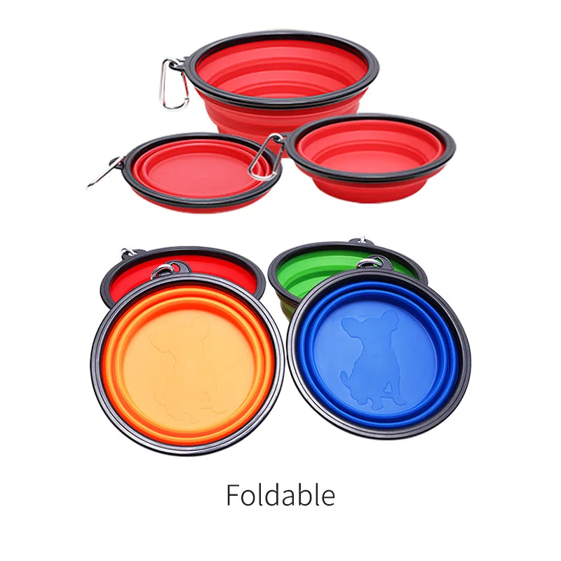 Portable and collapsible pet feeding bowl