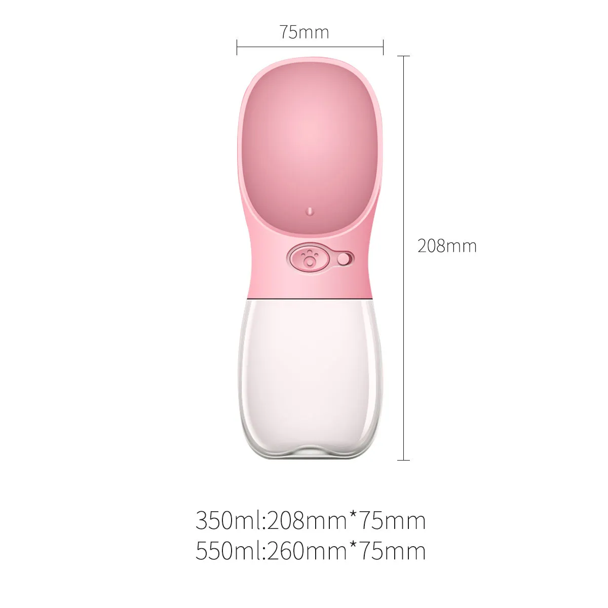 Portable Pet Water Bottle Dog Cat Drinking Cup Water Feeder Travel Leak Proof