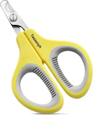 Professional Cat Nail Clipper, Stainless Steel Cat Nail Trimmer for Small Animals, with Sharp Blade and Anti-Slip Handles for Safe and Effective Grooming