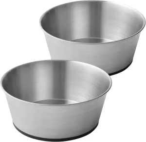 Stainless Steel Dog Bowls for Large Dogs, 64oz/8 Cups Non Slip Dog Metal Bowls, 2 Pack Food and Water Pet Bowls Heavy Duty Dishwasher Safe